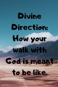 Divine Direction_ How your walk with God is meant to be like.