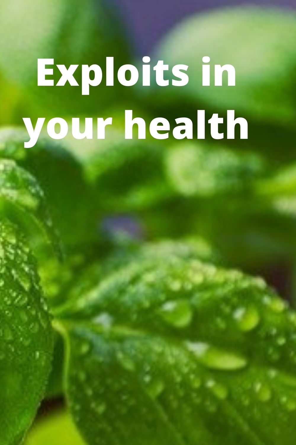 Healthy: Exploits in your Health